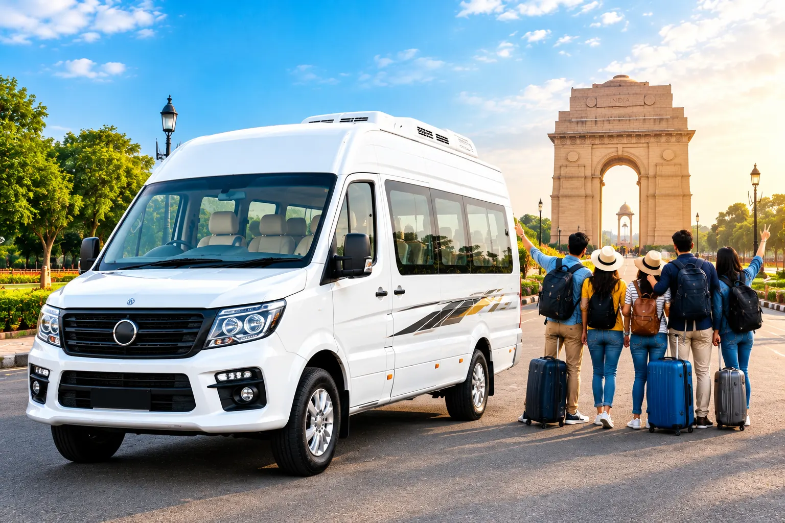 Hire a Tempo Traveller in Delhi